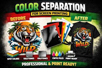 do color separations screen printing design