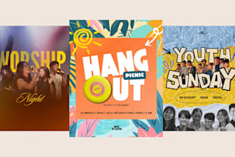 design church flyers, events, conference flyers