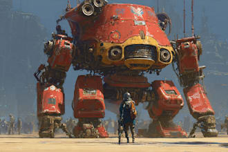 design spectacular robots, cyborgs and mechs