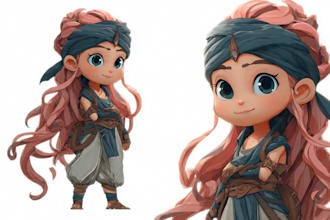 draw cute anime chibi character