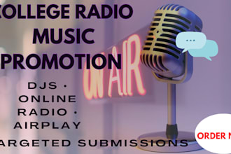 promote your music to college radio djs and online stations