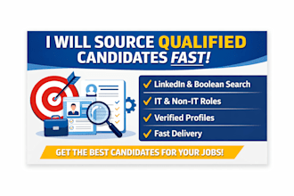 source candidates and handle end to end recruitment