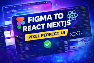 convert figma to react nextjs website