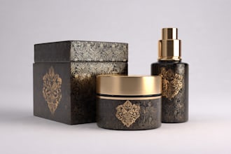 create luxury cosmetic product label