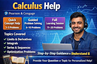 guide you through pearson and cengage calculus problems