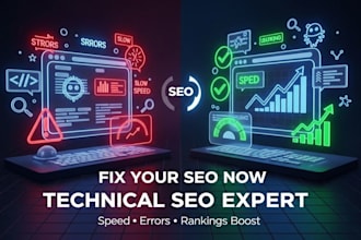 fix SEO errors and improve your website speed optimization