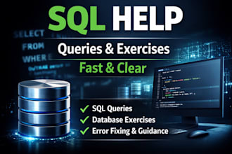 help you with sql queries and database exercises