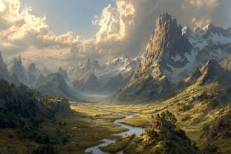 design amazing fantasy landscape