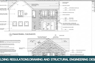 do detailed UK building regulations drawing and structural engineering design