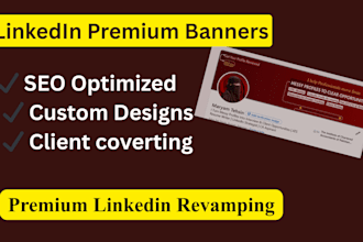 design premium and professional linkedin banner for branding