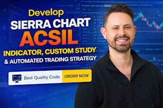 develop sierra chart acsil indicator, custom study or automated trading strategy