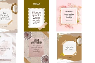 design eye catching social media quotes