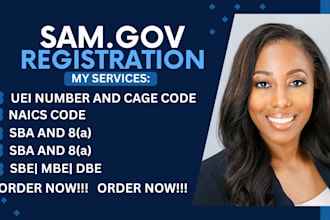 do sam gov registration, uei, and sba certification for federal contract
