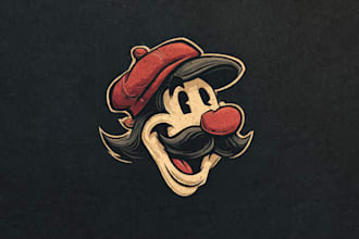 create a professional custom mascot logo