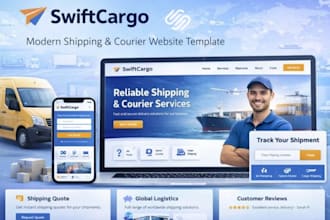 build squarespace logistics website transport website delivery website freight