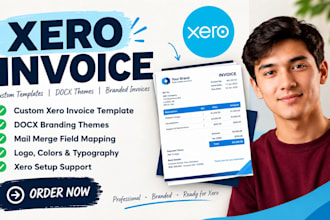 custom xero invoice template docx branding themes and branded invoice