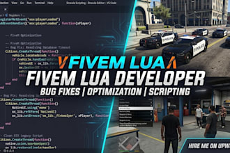 fix any fivem bug, error, or optimize your lua scripts