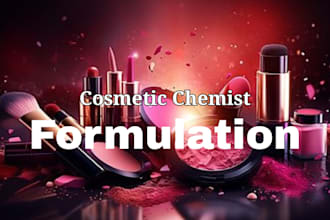 develop cosmetic formula as a cosmetic skin care chemist product formulation