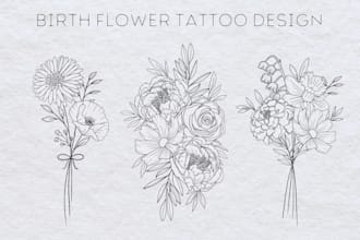 design a custom realistic or 3d style tattoo for you