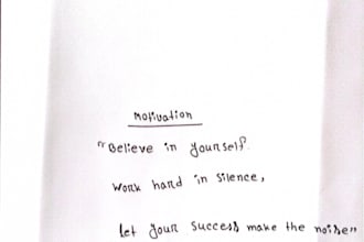 clean and professional handwritten notes english and bangla