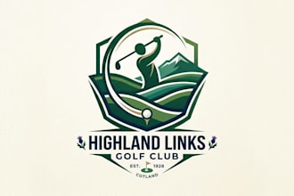 design a professional and stylish golf logo