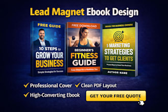 design lead magnet ebook cover and format pdf for coaches