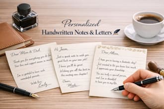 create personalized handwritten notes, letters, and messages