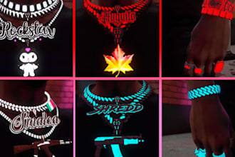 develop fivem custom ped, fivem double chain, single chain, custom tattoo,kuttie