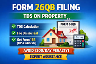 help you file your tds on property form 26qb and form 16b download