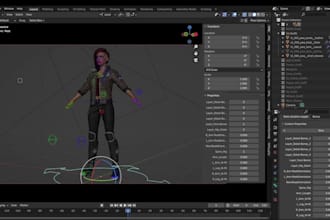 rig, animate 3d character creator 4,iclone 8 characters,cc4,cc5,c4d,vtuber blend