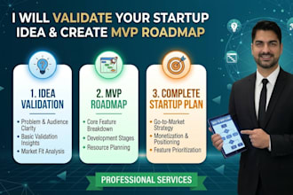 your startup idea and create mvp roadmap product plan