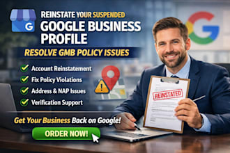 reinstate your suspended google business profile  resolve gmb policy issues