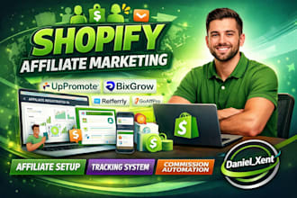 setup shopify affiliate marketing uppromote bixgrow referrly goaffpro system