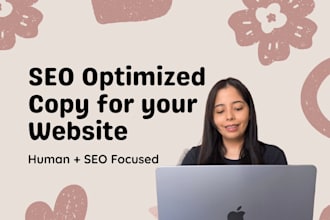 write SEO optimized website copy