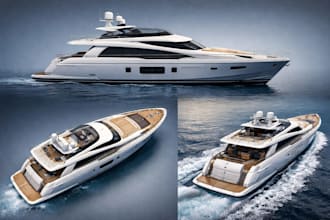 design 3d ship model vessel rendering expert rib boat design yacht design