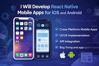 build a full react native mobile app with API integration