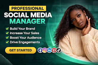 be your social media manager social media post social media marketing manager