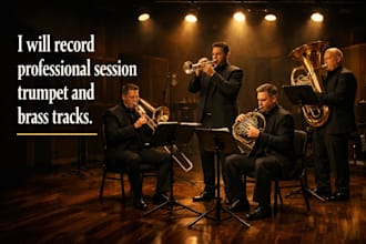 record professional brass session trumpet tuba trombone tracks