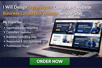 design squarespace consultant website business consultant website service site