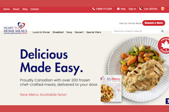 design meal prep website meal prep shopify store food delivery food website