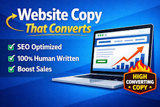 write SEO website content, homepage and landing page copy that converts