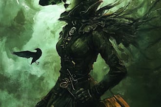 make a dark horror and fantasy horror character