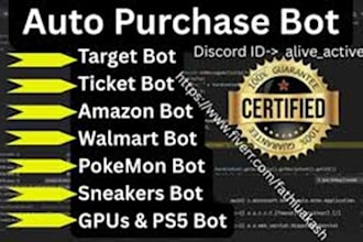 develop auto purchase bot auto shopping bot auto checkout bot popmart bot