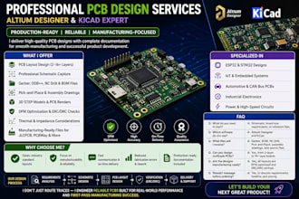 deliver production ready altium kicad pcb designs with full documentation