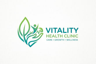 design a clean and professional health clinic logo