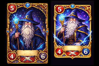 card game art board game art card game design trading card game playing cards
