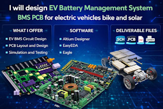 design ev battery management system bms pcb for electric vehicles bike and solar