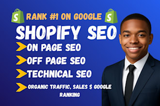 do shopify website SEO GEO gmb onpage technical shopify optimization