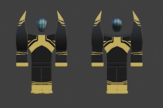 make model, rig, animate for roblox game,build character, monster, r15