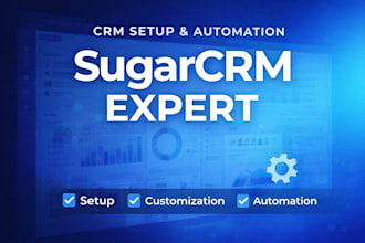 setup, customize and automate sugarcrm CRM with workflows and pipelines